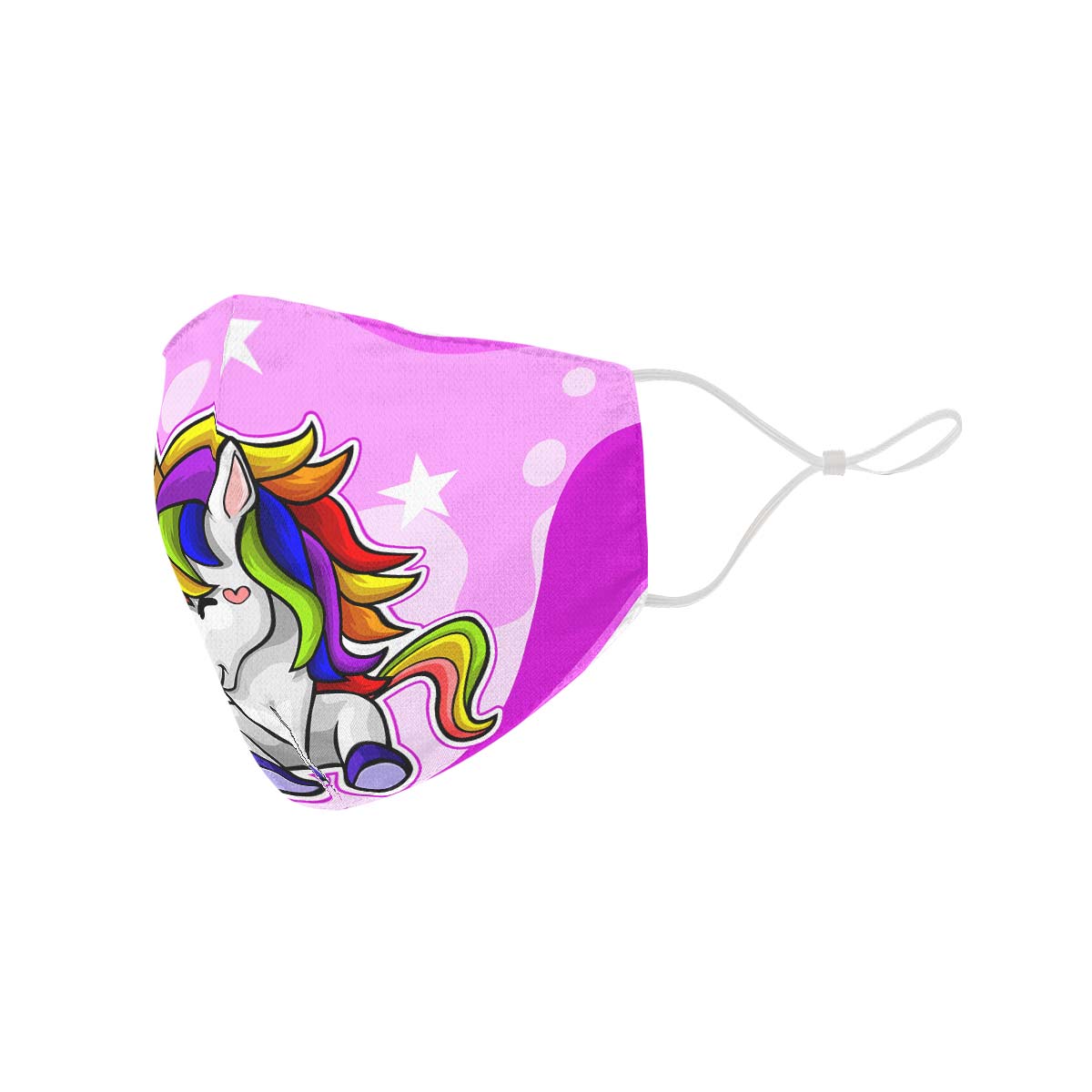 Happy Unicorn Face Cover