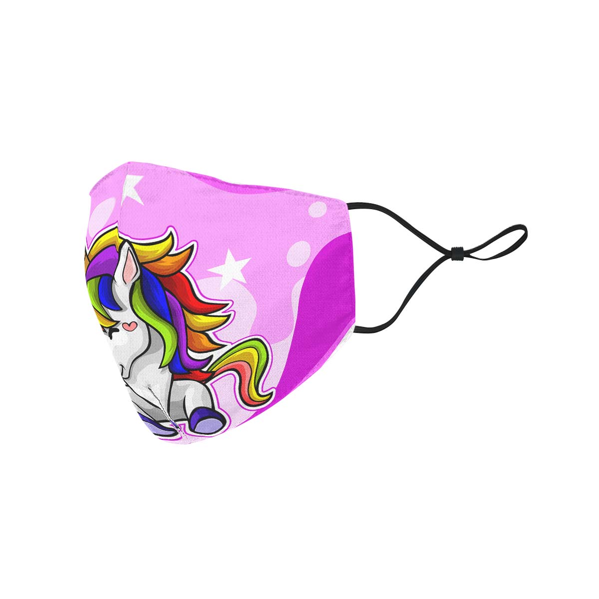 Happy Unicorn Face Cover