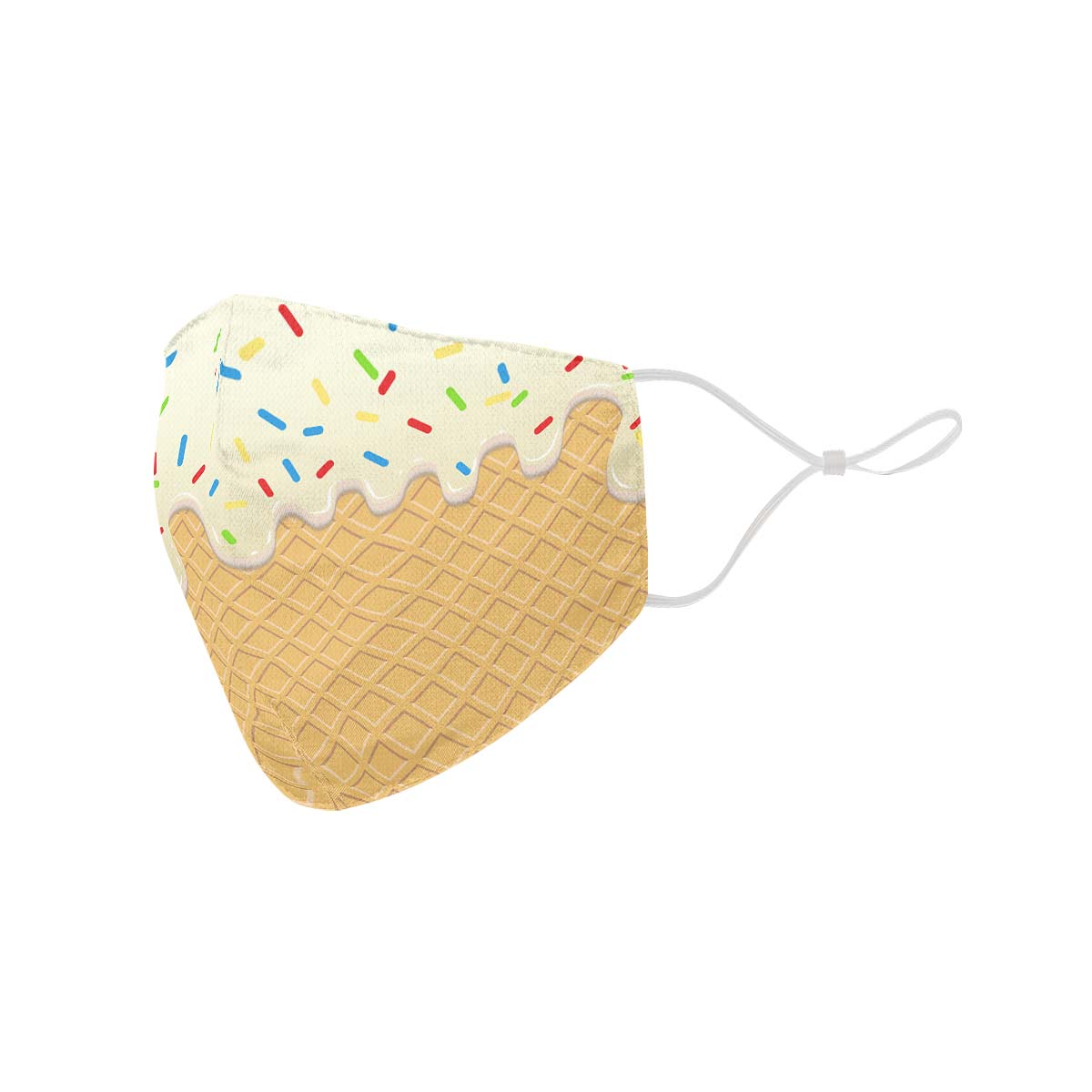 Ice Cream Cone Face Cover