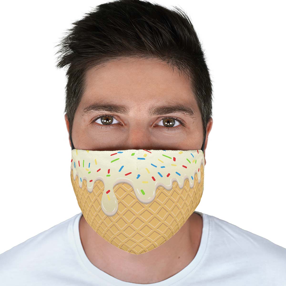 Ice Cream Cone Face Cover