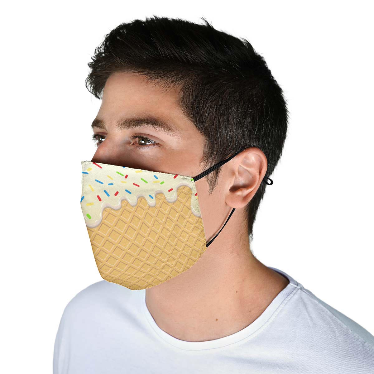 Ice Cream Cone Face Cover