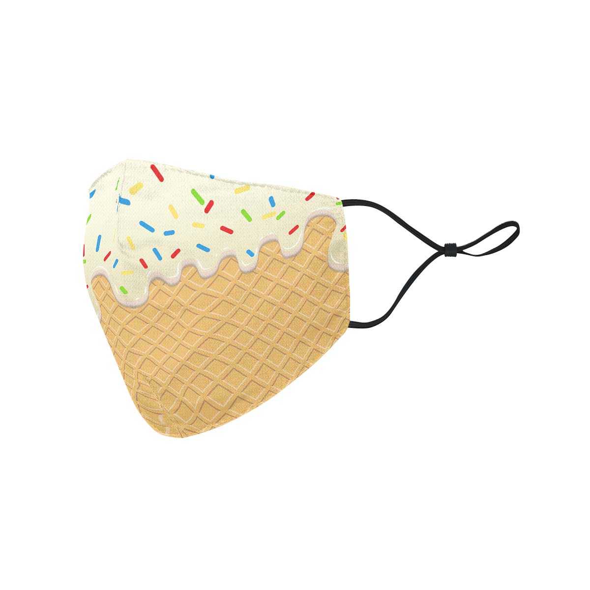 Ice Cream Cone Face Cover