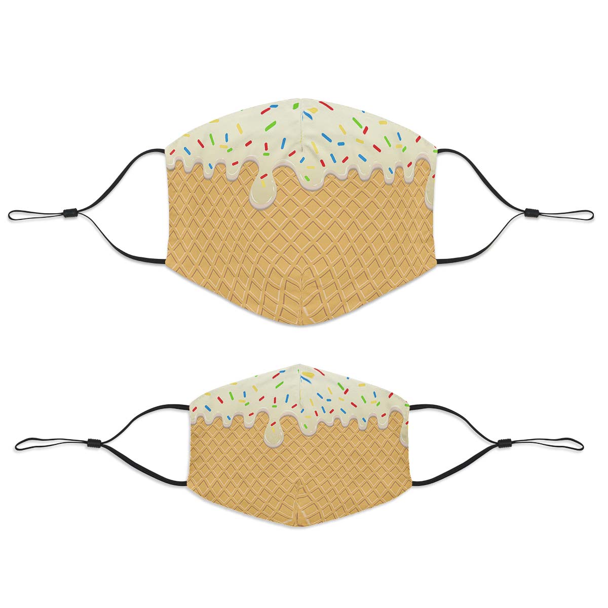 Ice Cream Cone Face Cover