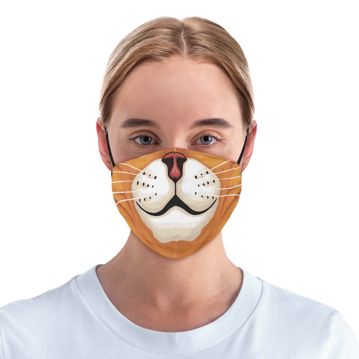 Orange Cat Face Cover