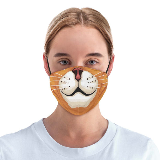 Orange Cat Face Cover