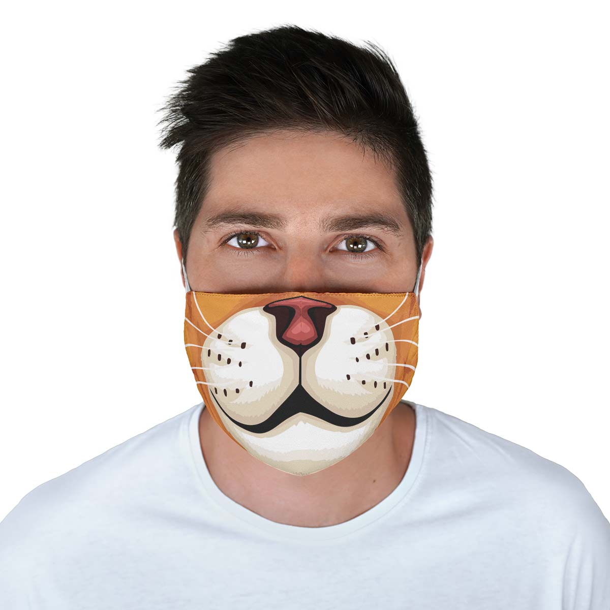 Orange Cat Face Cover