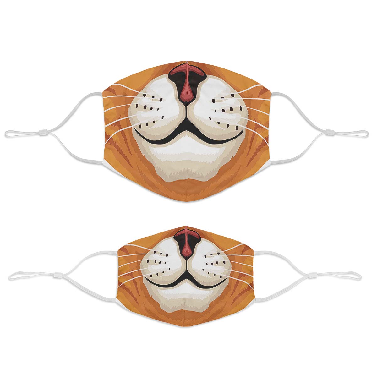 Orange Cat Face Cover