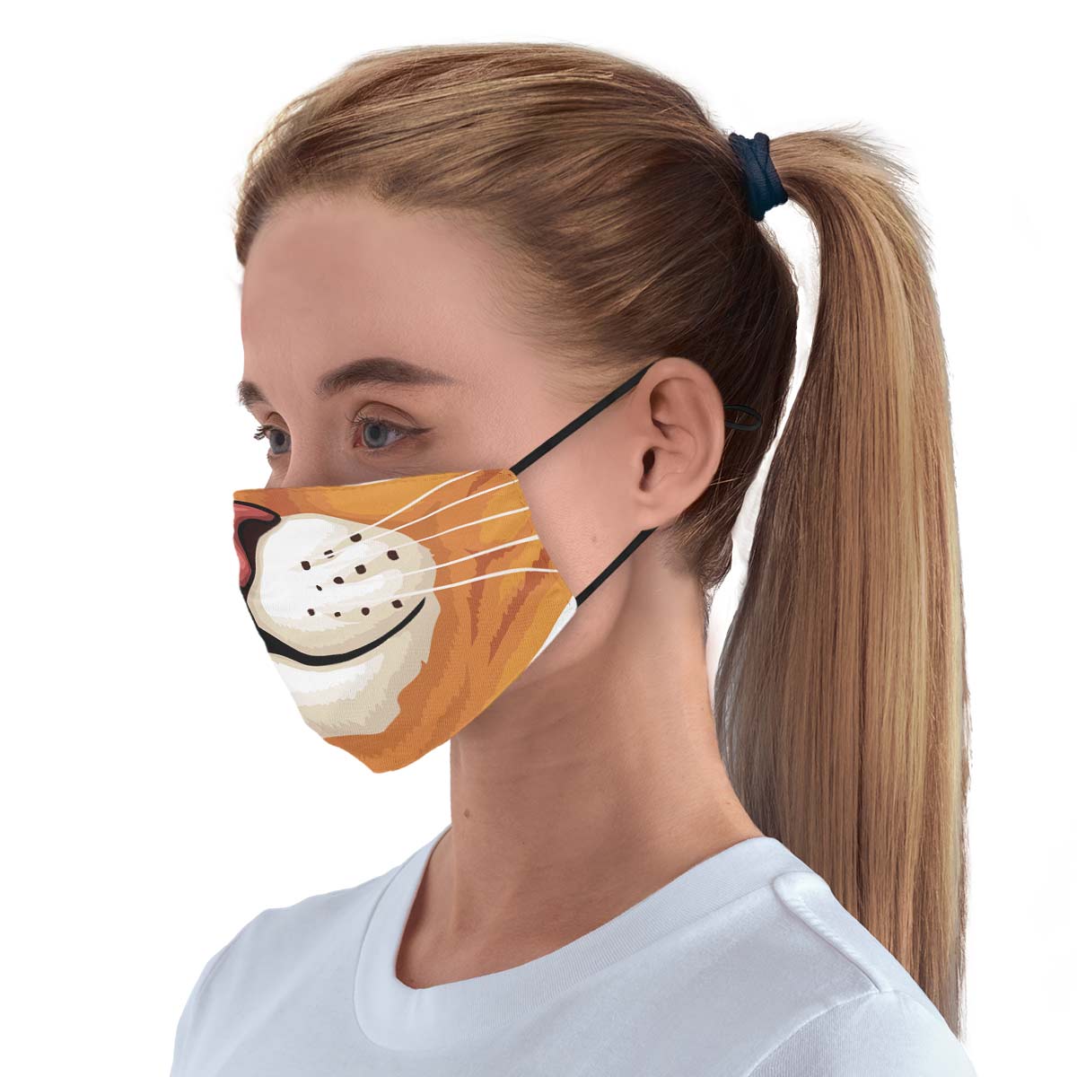 Orange Cat Face Cover