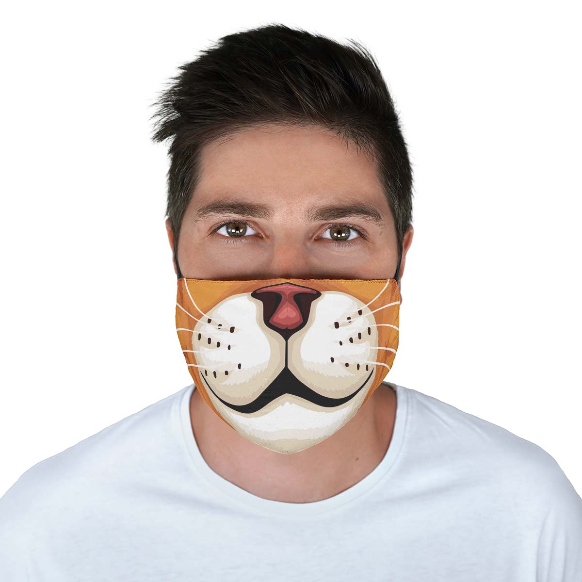 Orange Cat Face Cover