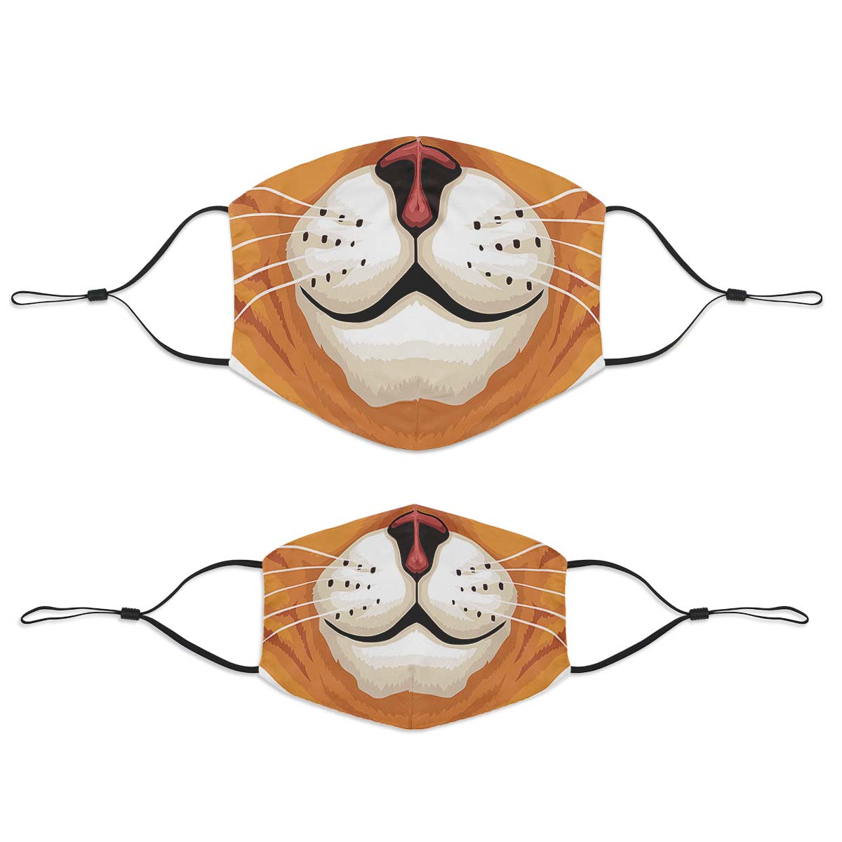 Orange Cat Face Cover