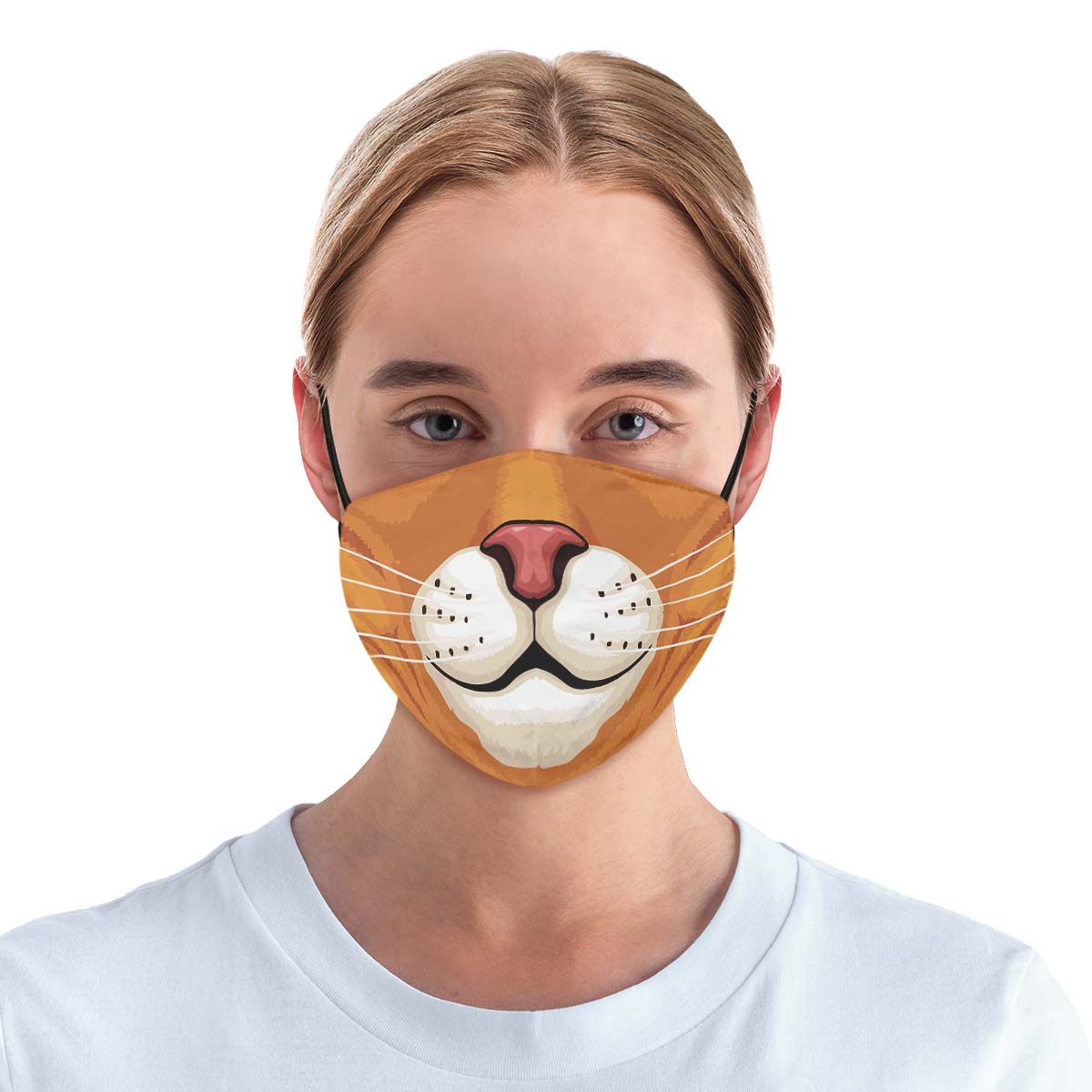 Orange Cat Face Cover
