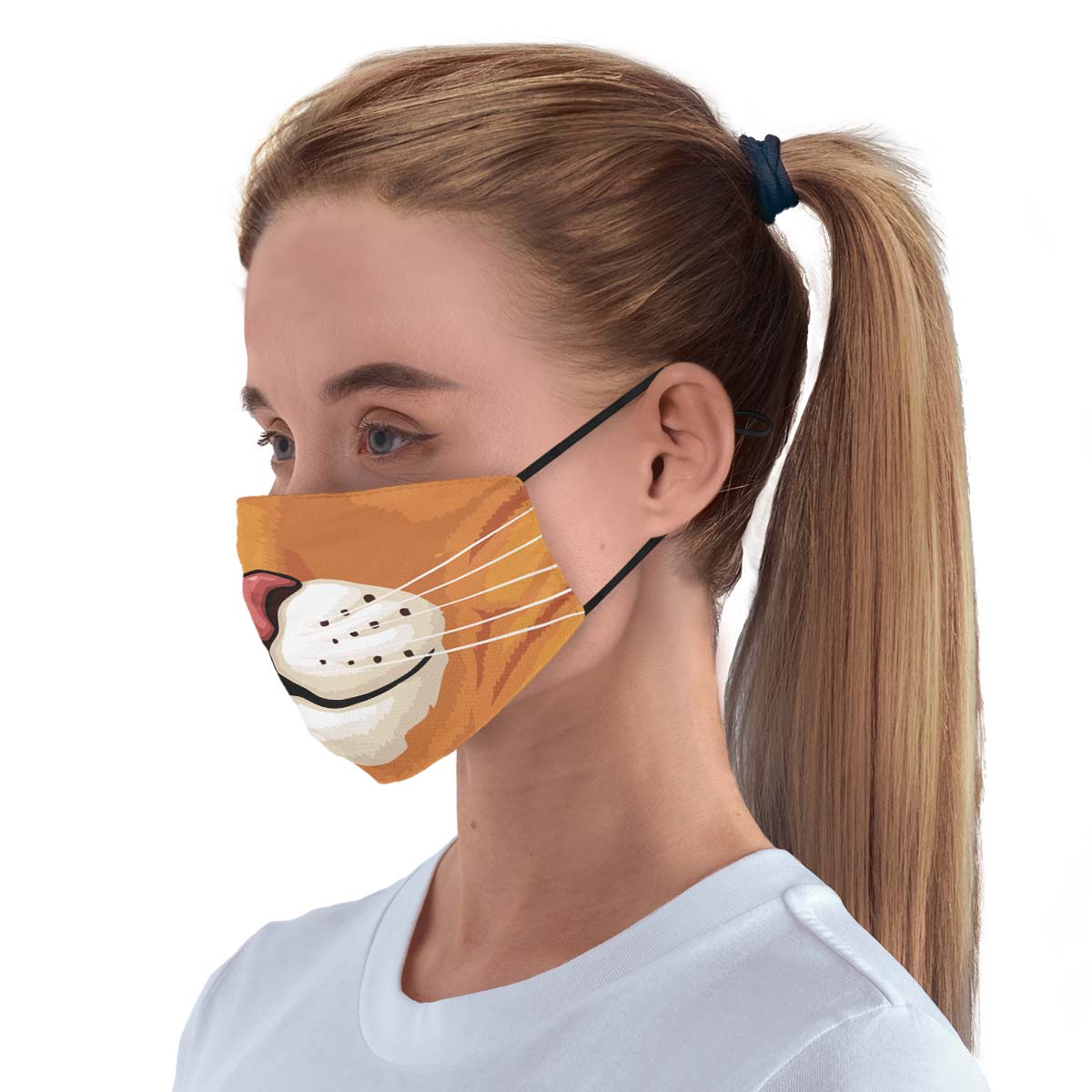 Orange Cat Face Cover