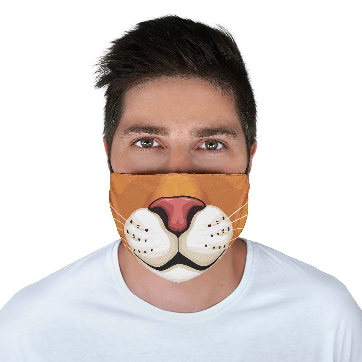 Orange Cat Face Cover