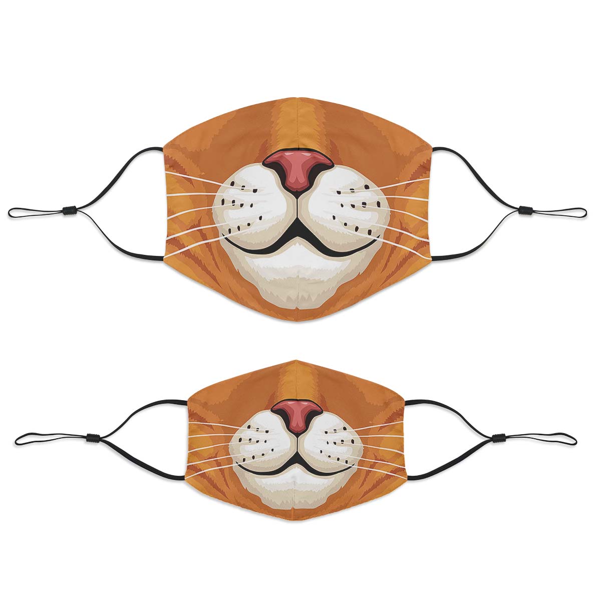 Orange Cat Face Cover
