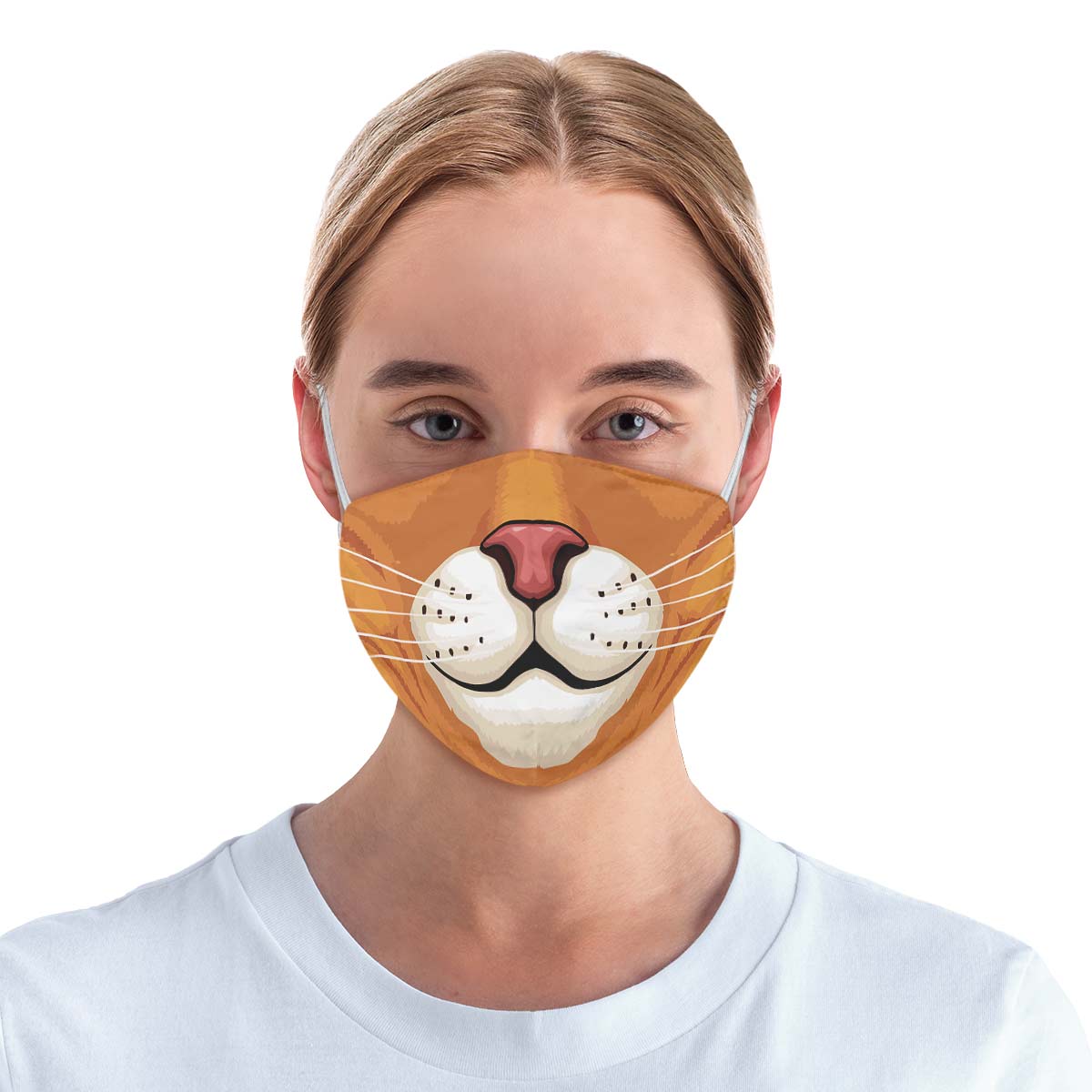 Orange Cat Face Cover