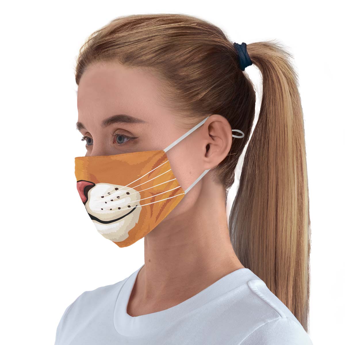 Orange Cat Face Cover