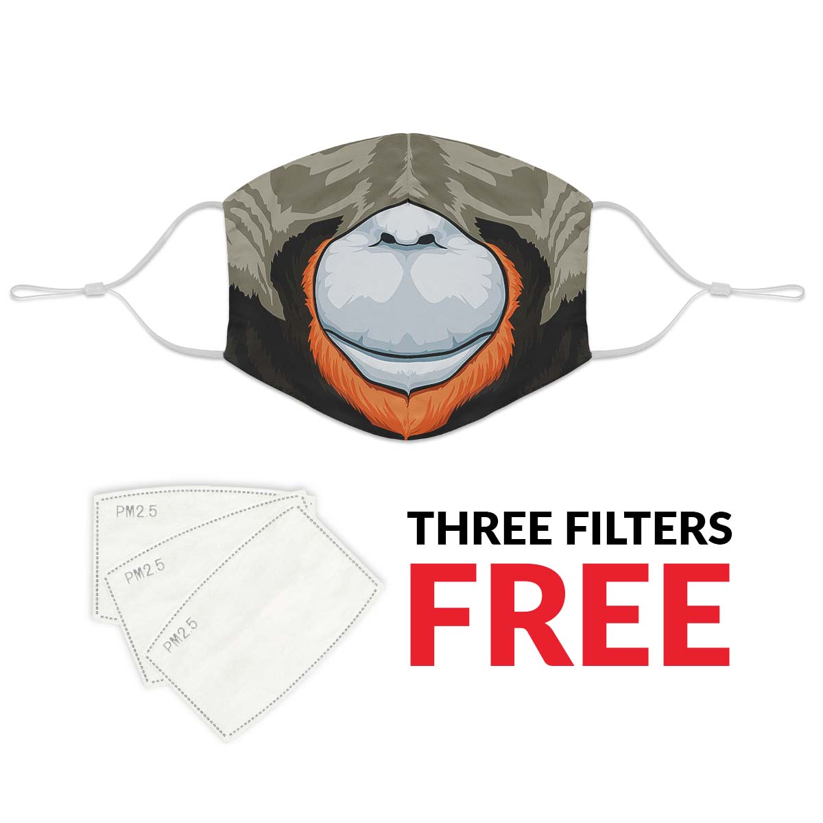 Orangutan Face Cover
