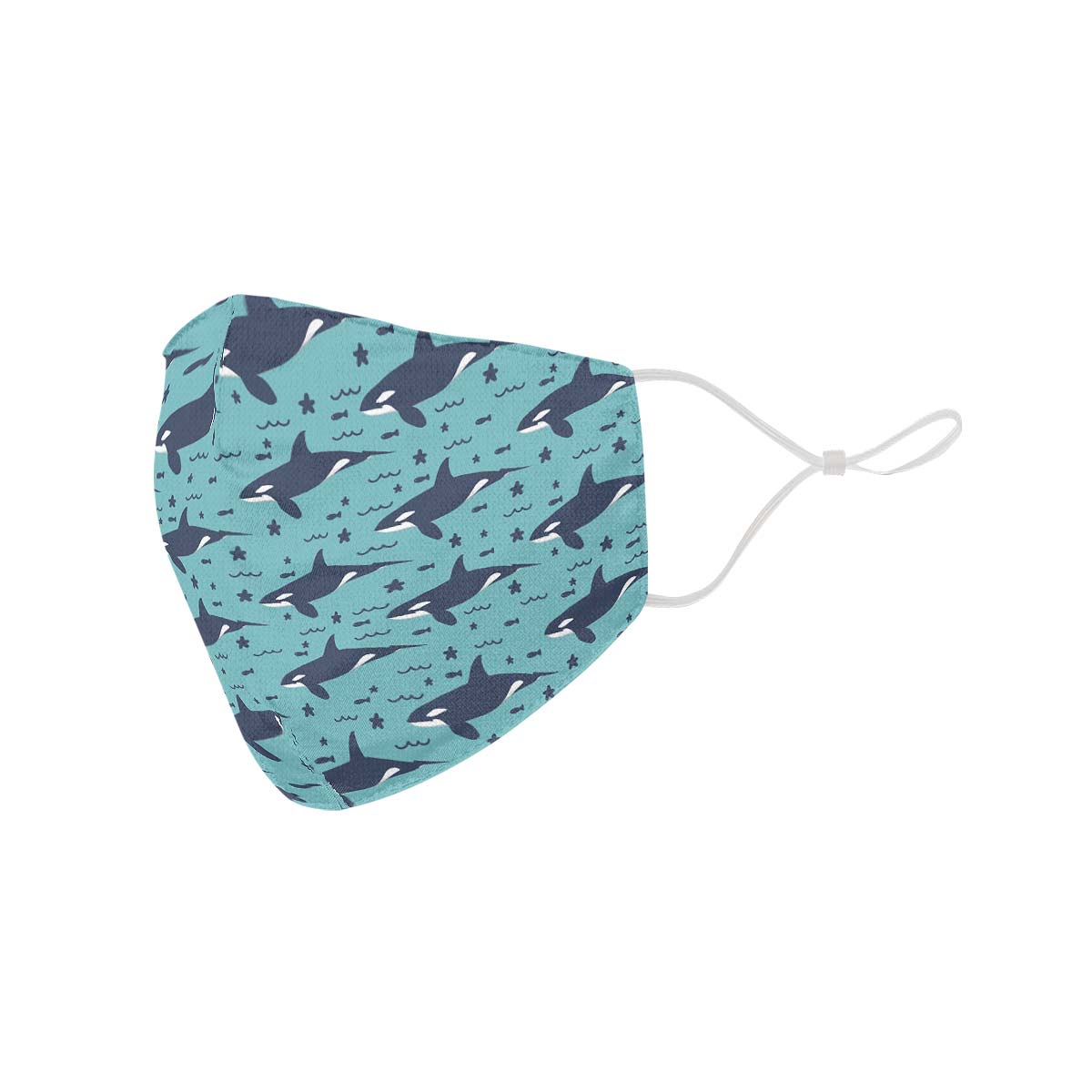 Orca Pattern Face Cover