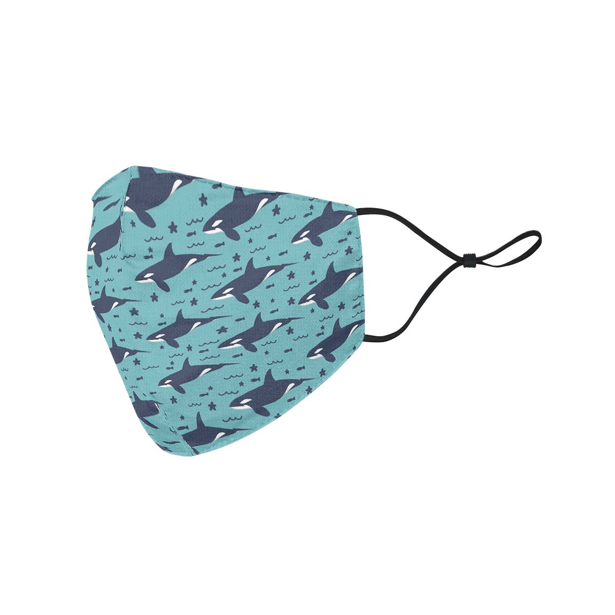 Orca Pattern Face Cover