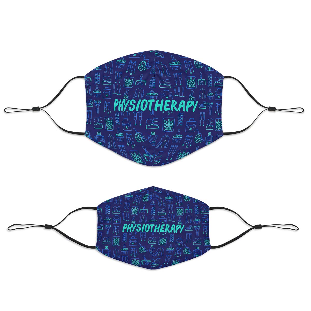Physiotherapy Pattern Face Cover