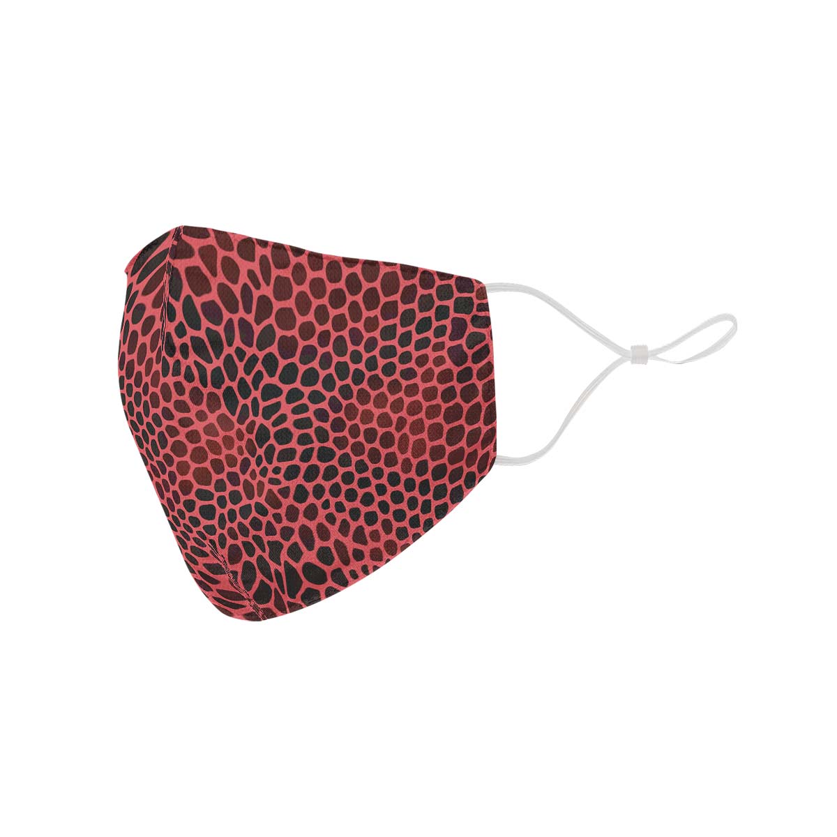 Pink Reptile Design Face Cover