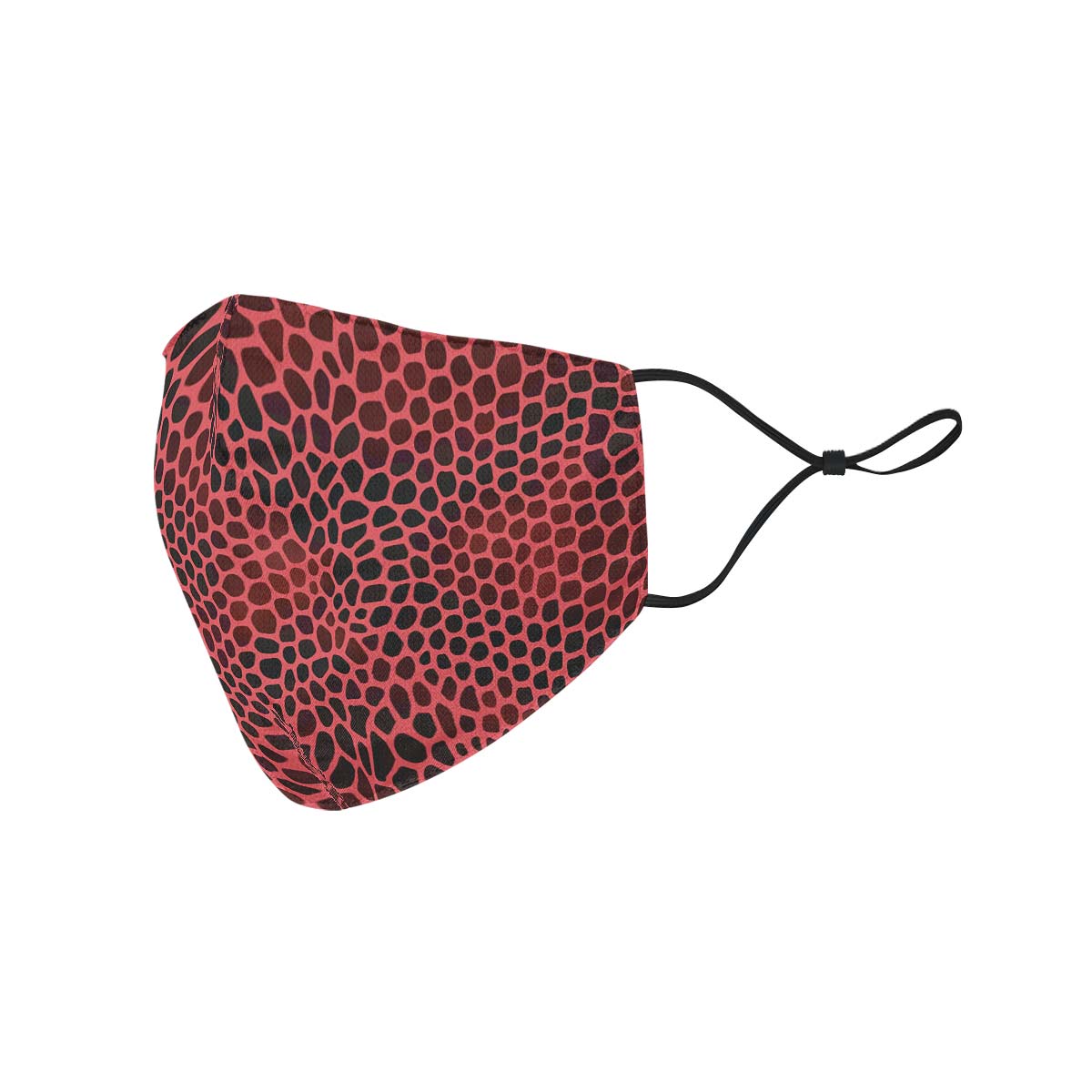 Pink Reptile Design Face Cover