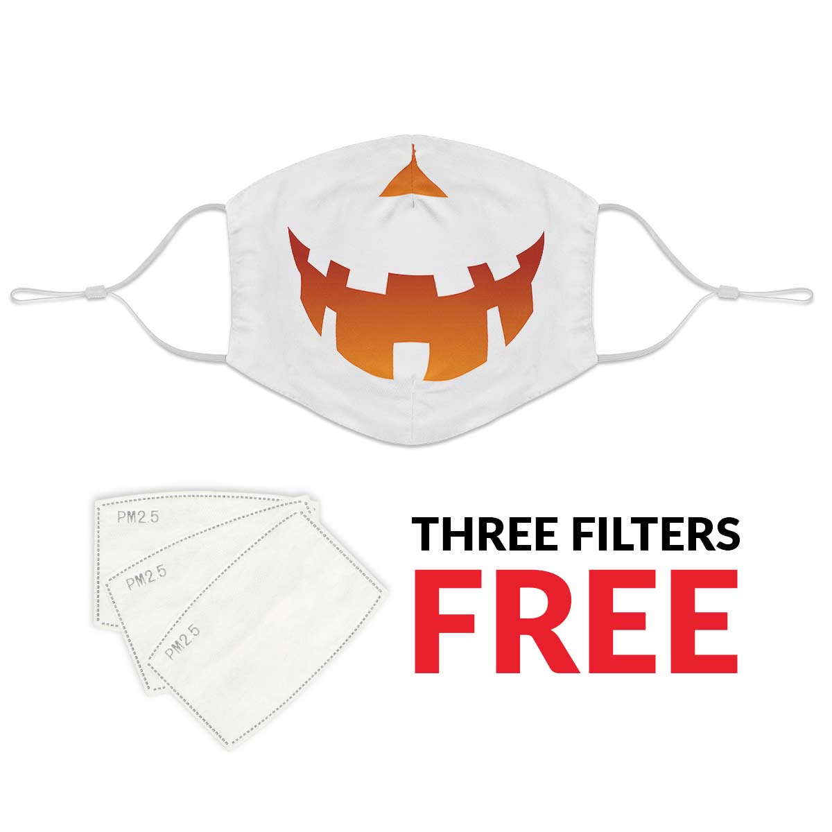 Pumpkin Face Cover