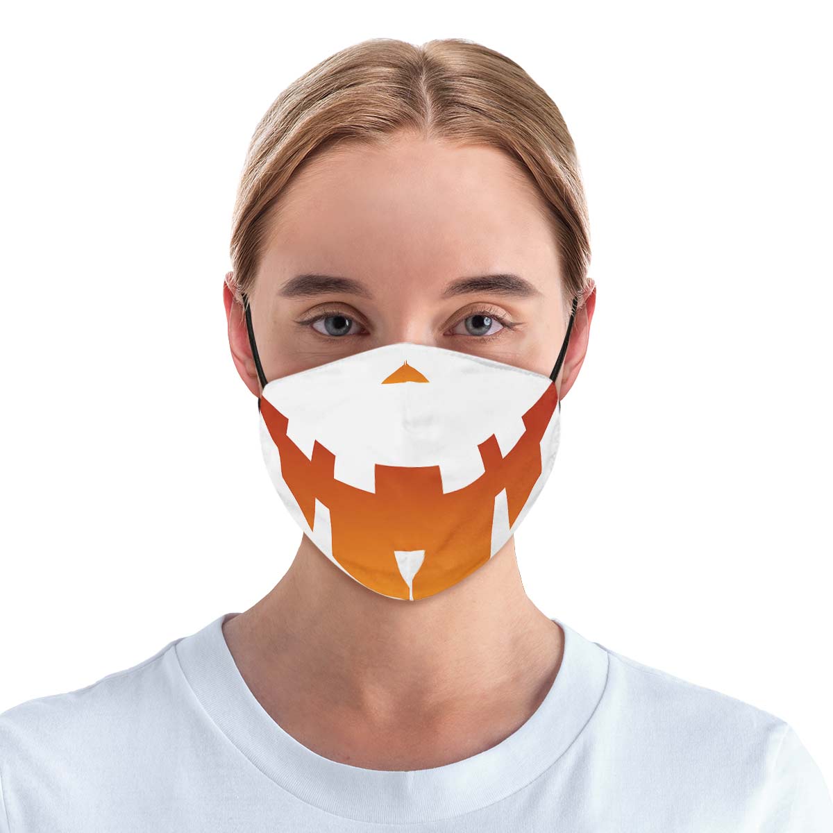 Pumpkin Face Face Cover