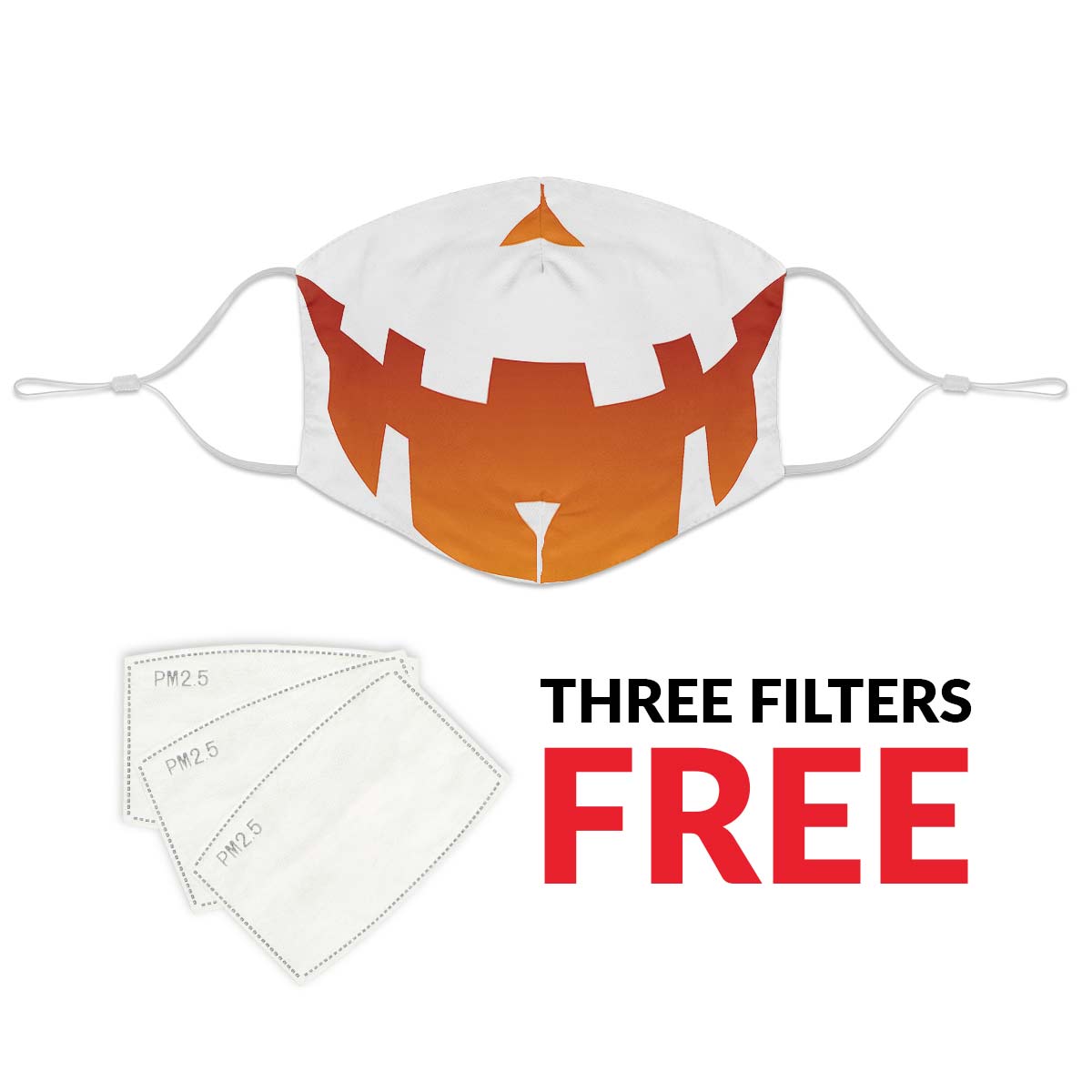Pumpkin Face Face Cover