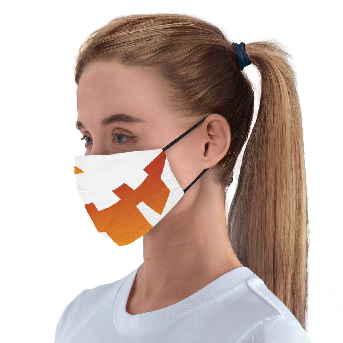 Pumpkin Face Face Cover