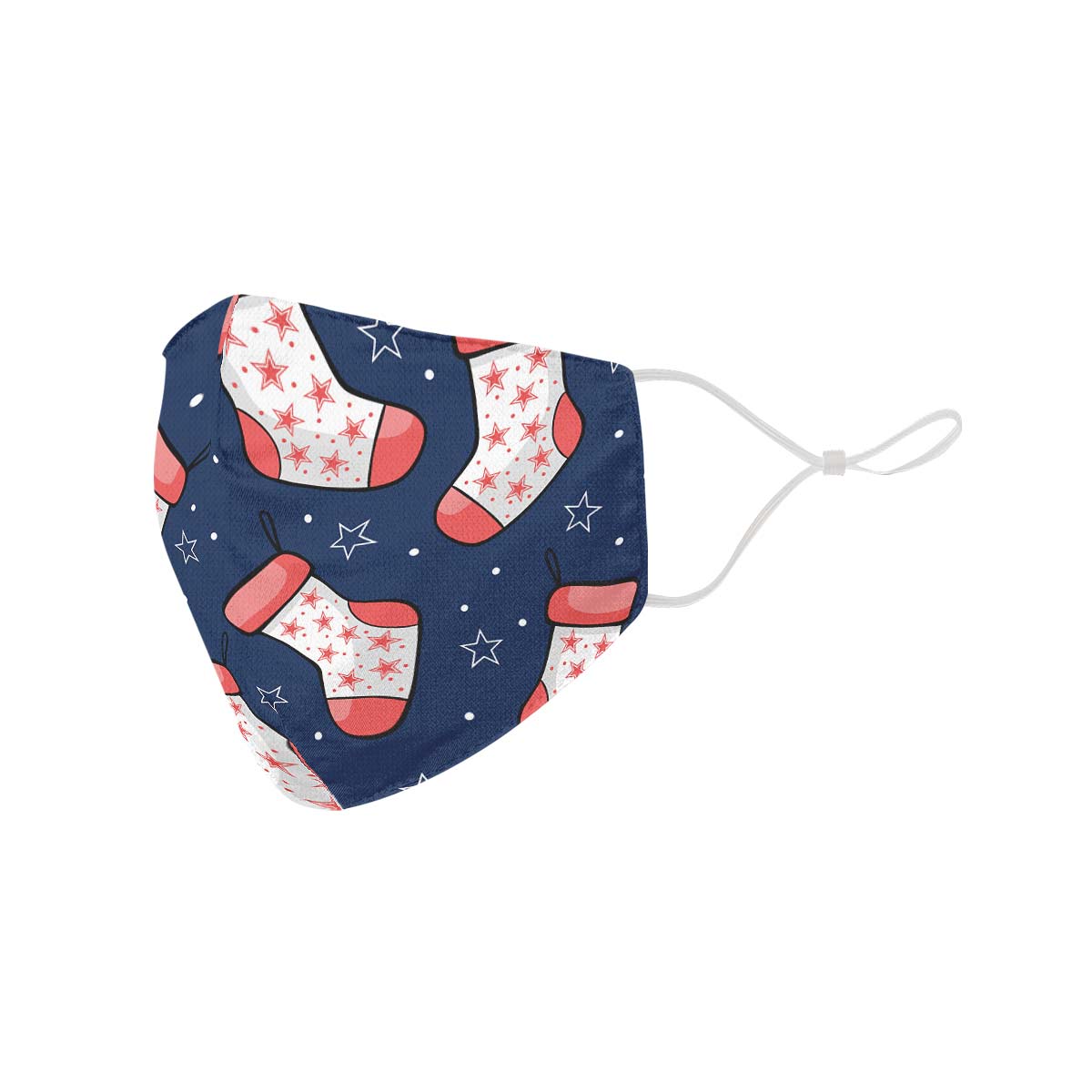 Red And Blue Stockings Face Cover