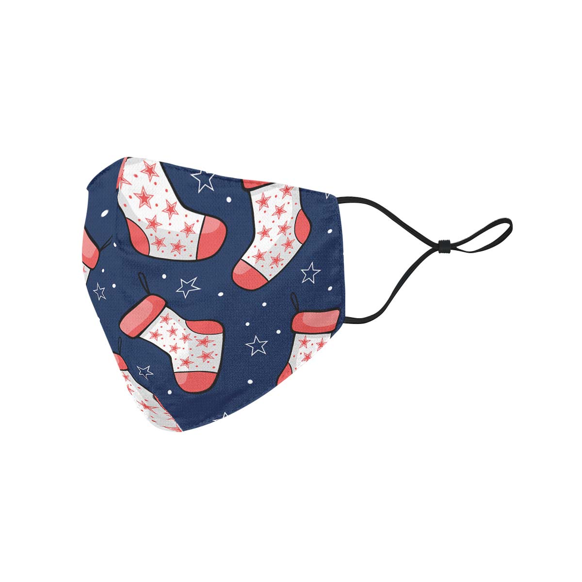 Red And Blue Stockings Face Cover