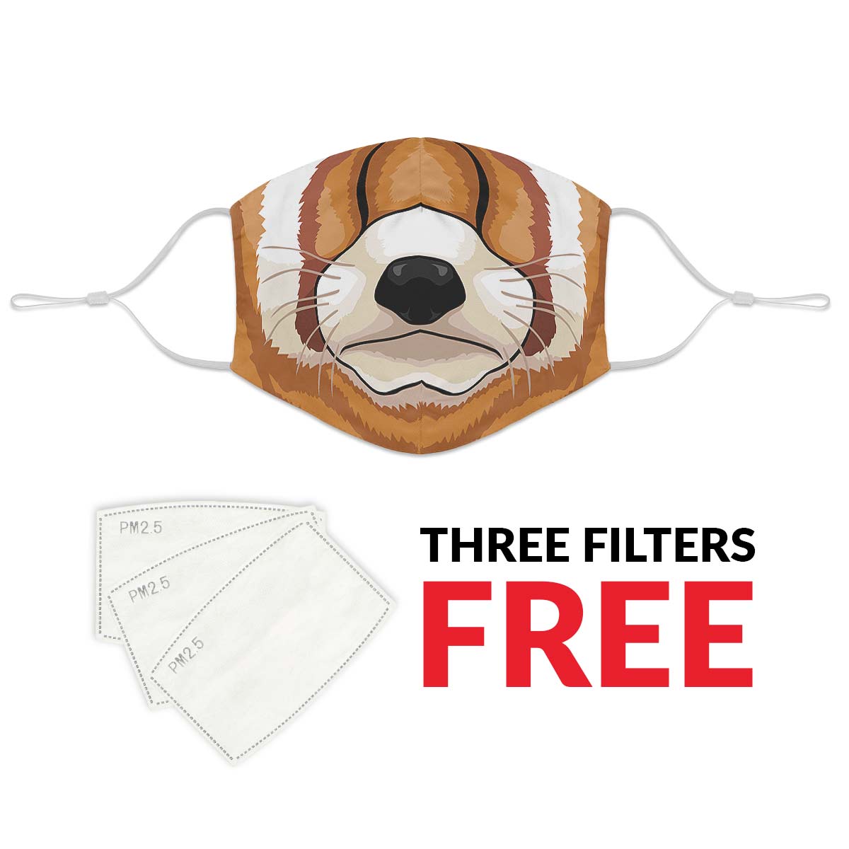 Red Panda Face Cover