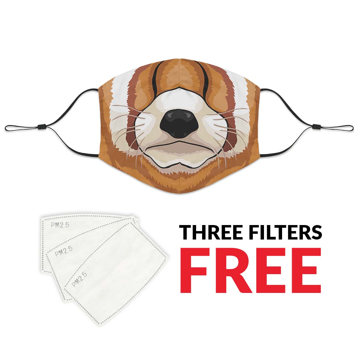 Red Panda Face Cover