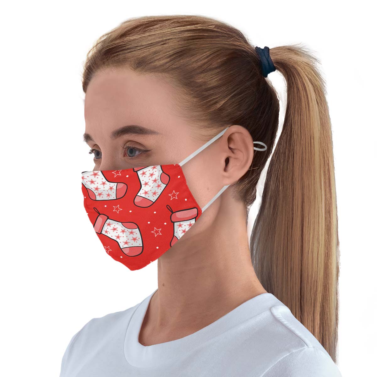 Red Stockings Face Cover