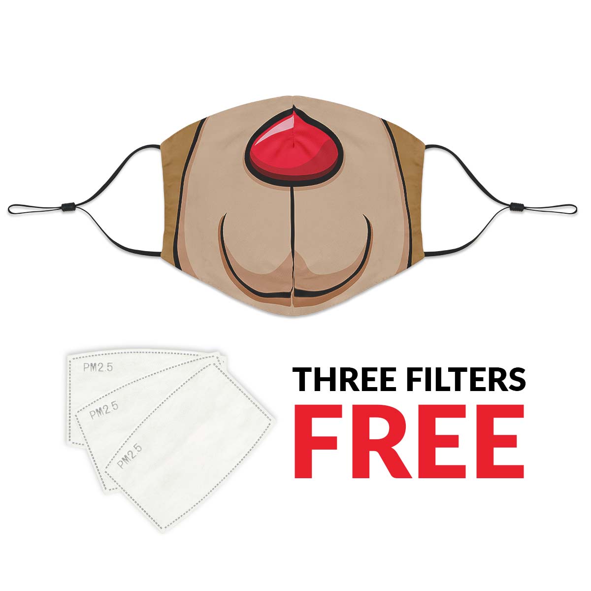 Reindeer Facer Face Cover