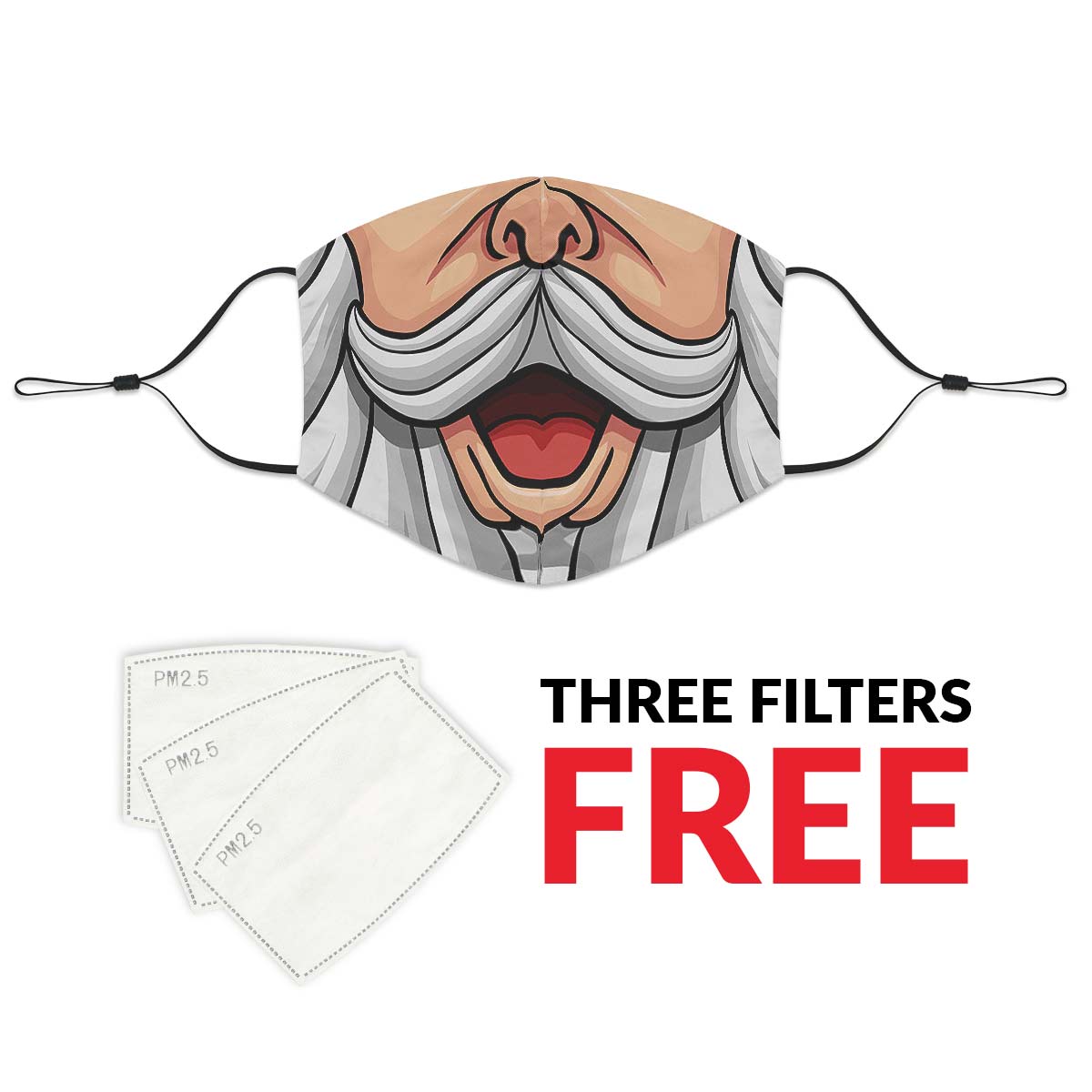 Santa Face Face Cover
