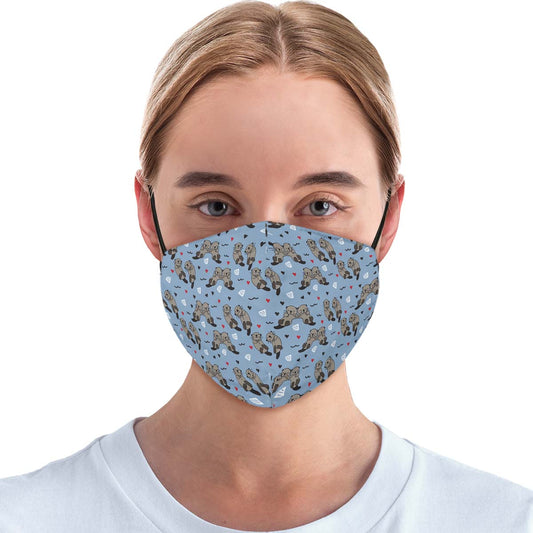 Sea Otter Love Face Cover