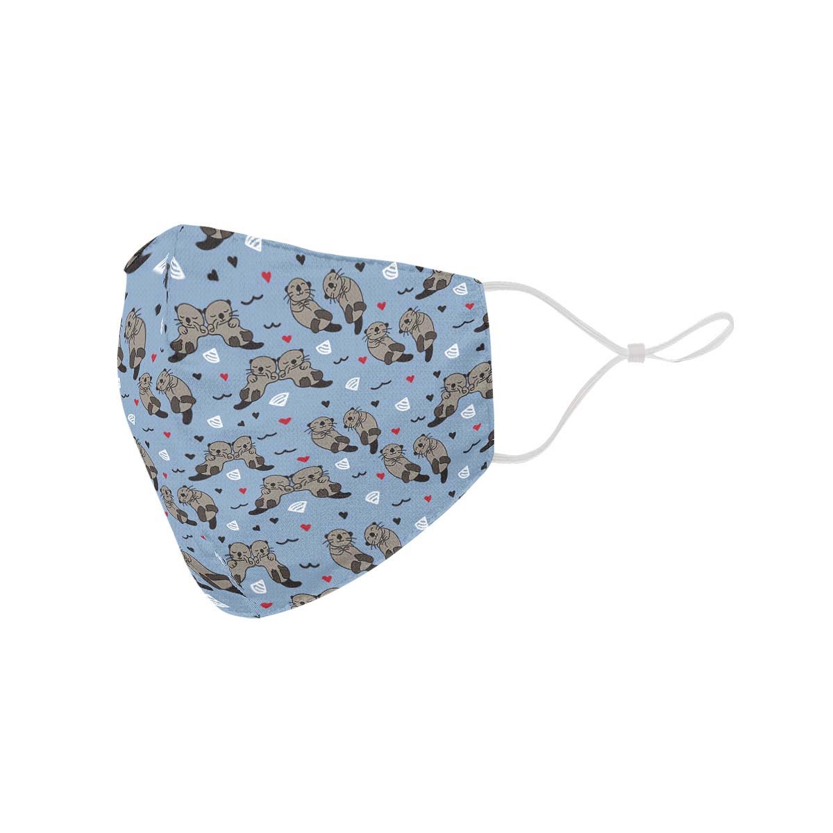 Sea Otter Love Face Cover
