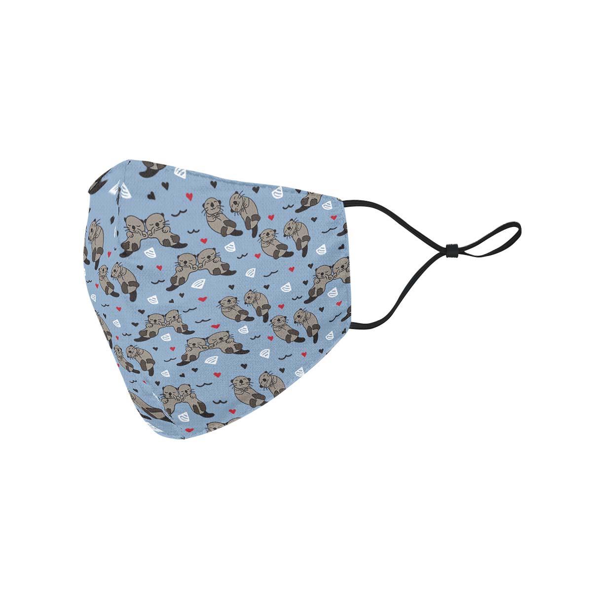 Sea Otter Love Face Cover