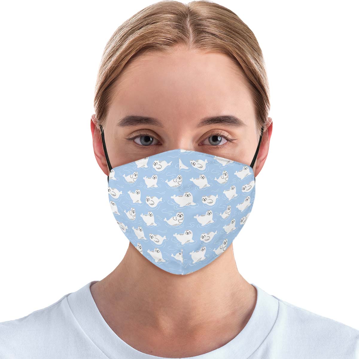 Seal Pattern Face Cover