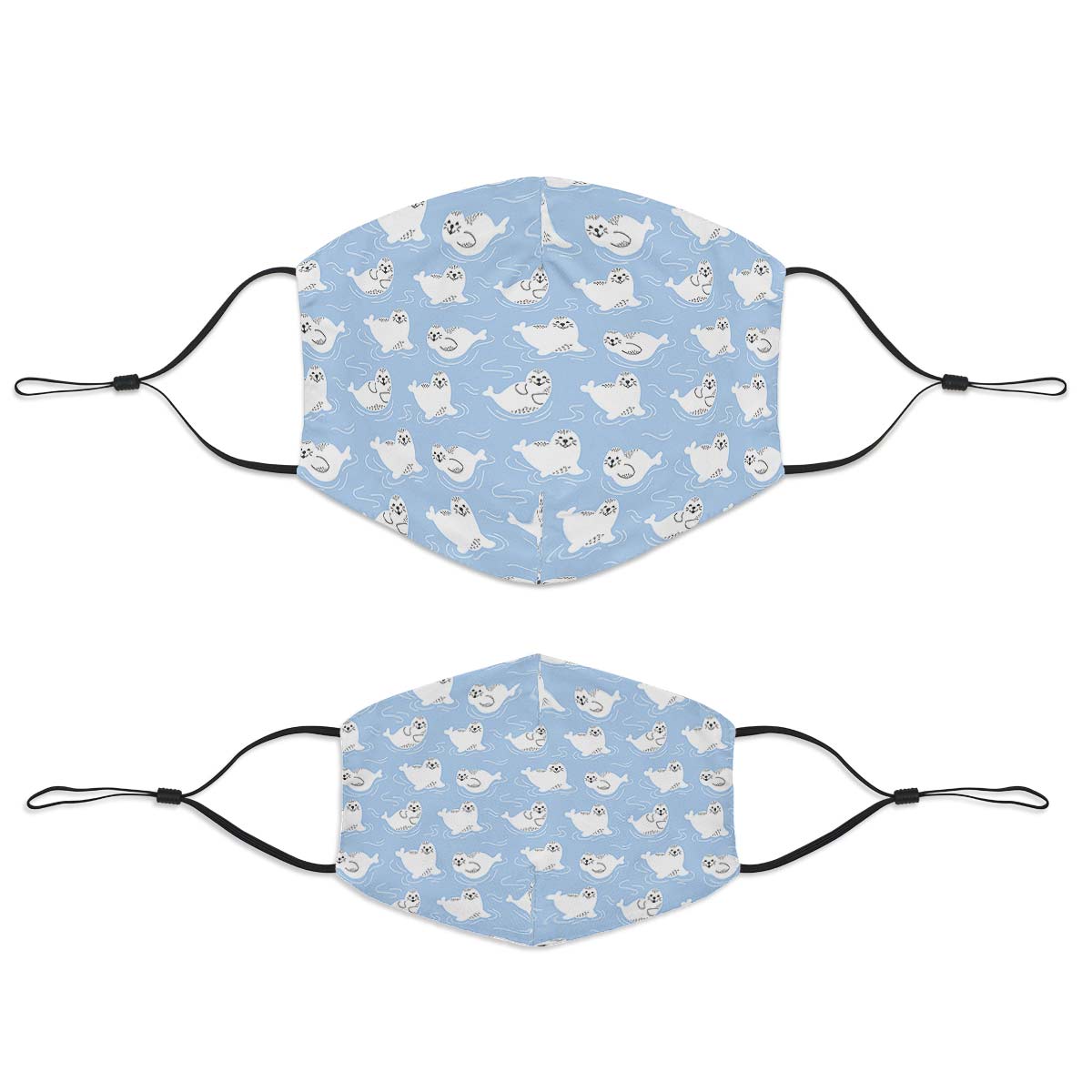 Seal Pattern Face Cover