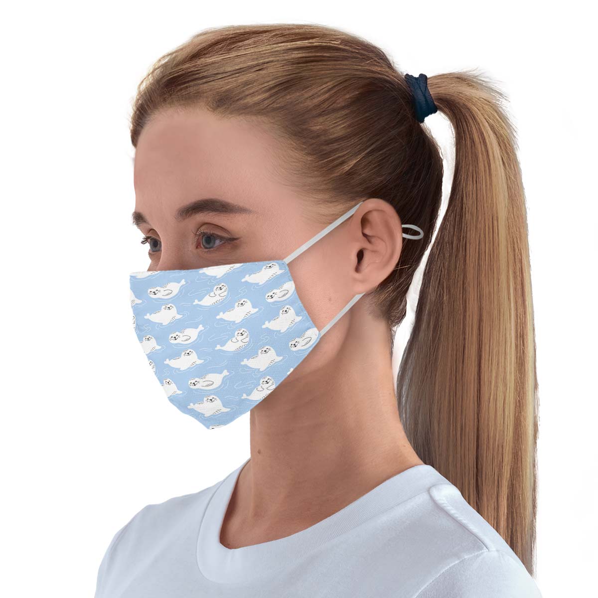 Seal Pattern Face Cover
