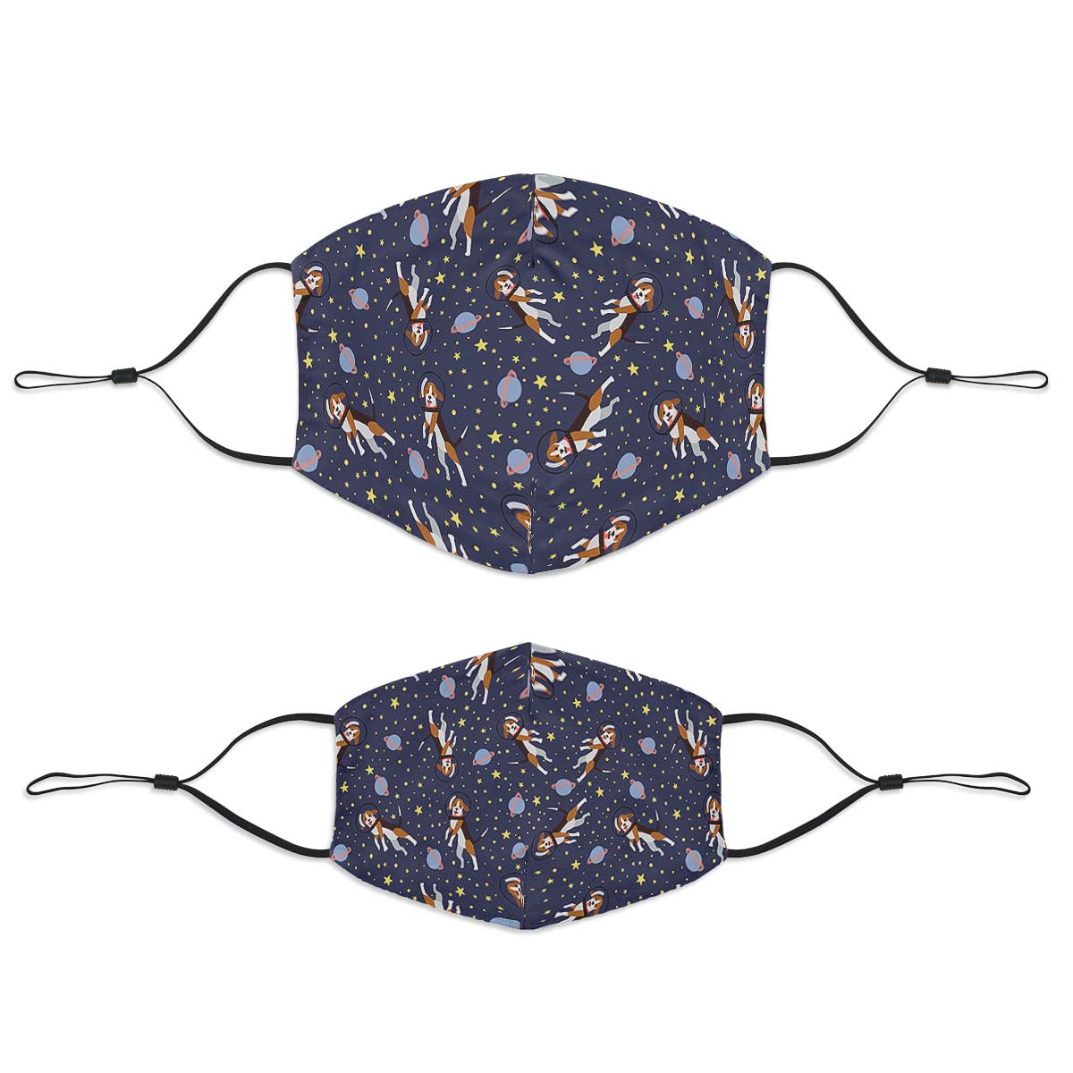 Space Beagle Face Cover