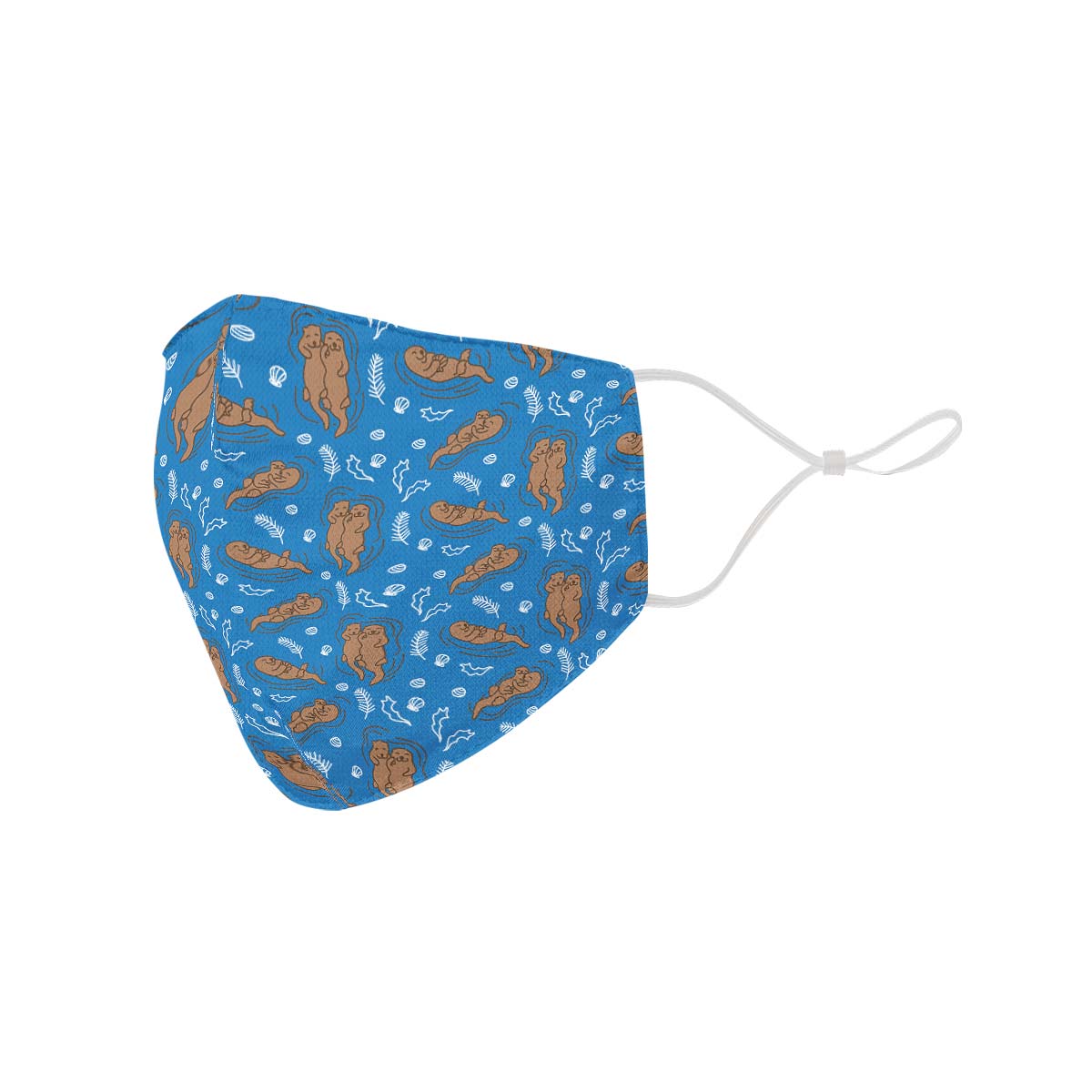 Swimming Sea Otters Face Cover