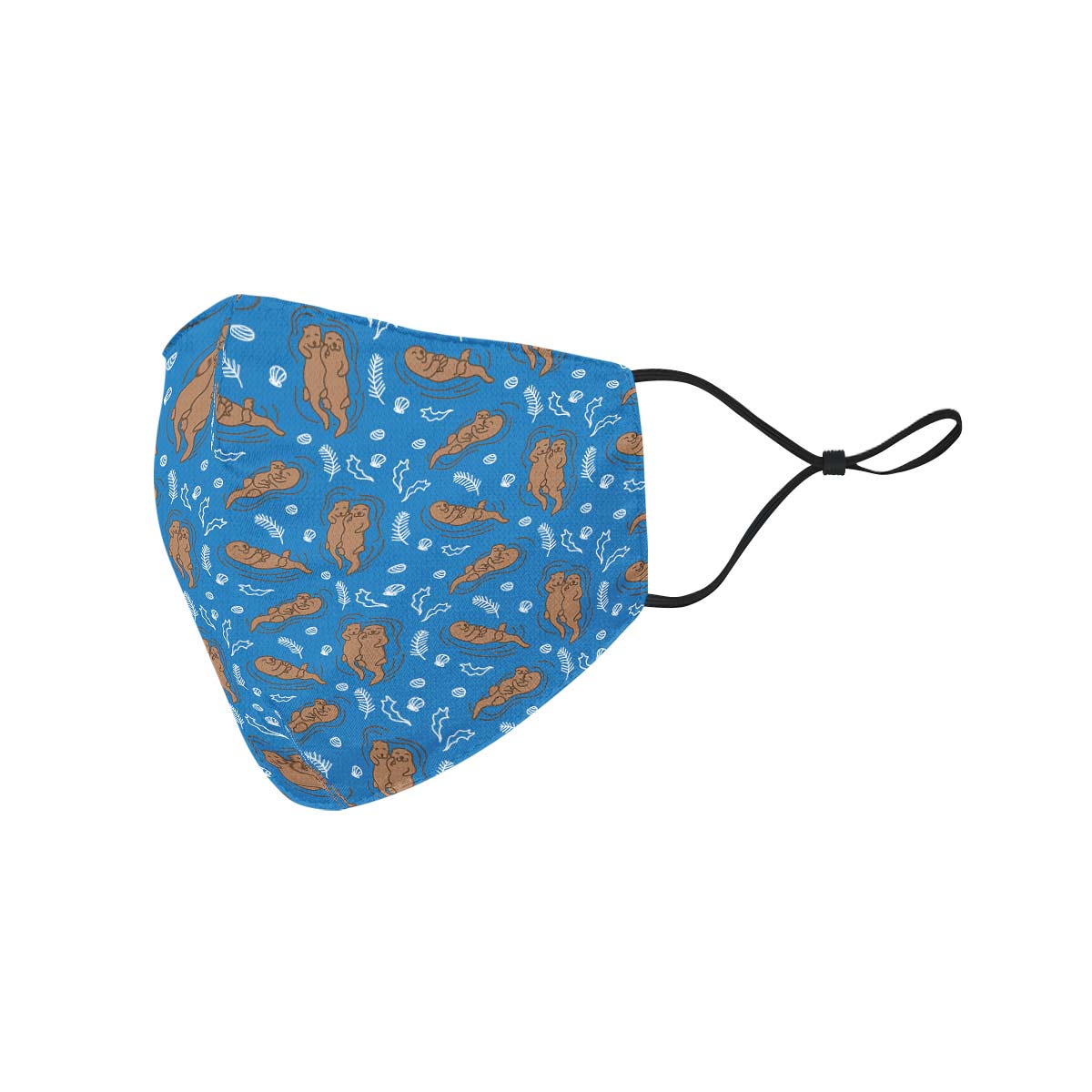 Swimming Sea Otters Face Cover