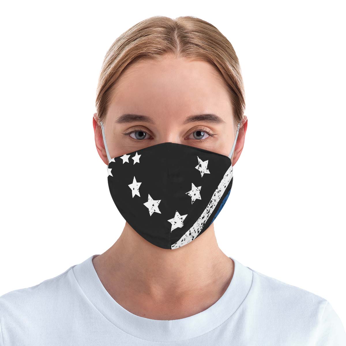 Thin Blue Line Face Cover