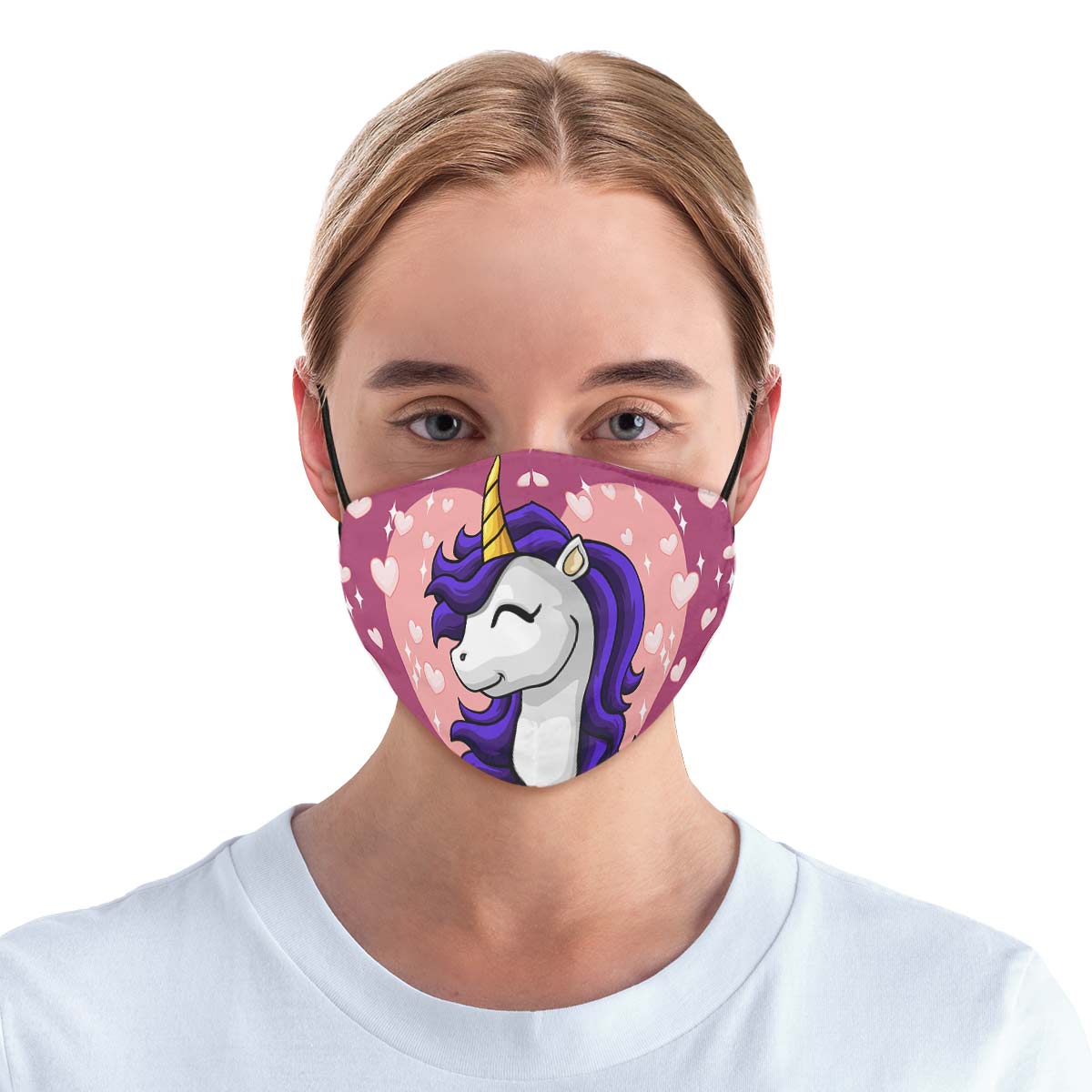 Unicorn Heart Face Cover