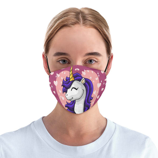 Unicorn Heart Face Cover