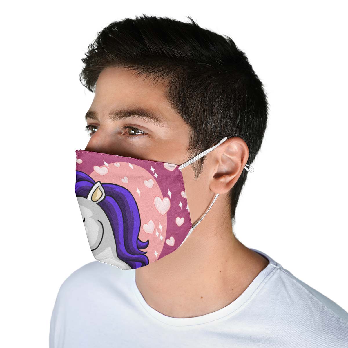 Unicorn Heart Face Cover
